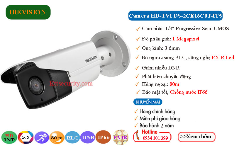 Camera-Hikvision-1MP-HD-TVI-DS-2CE16C0T-IT5